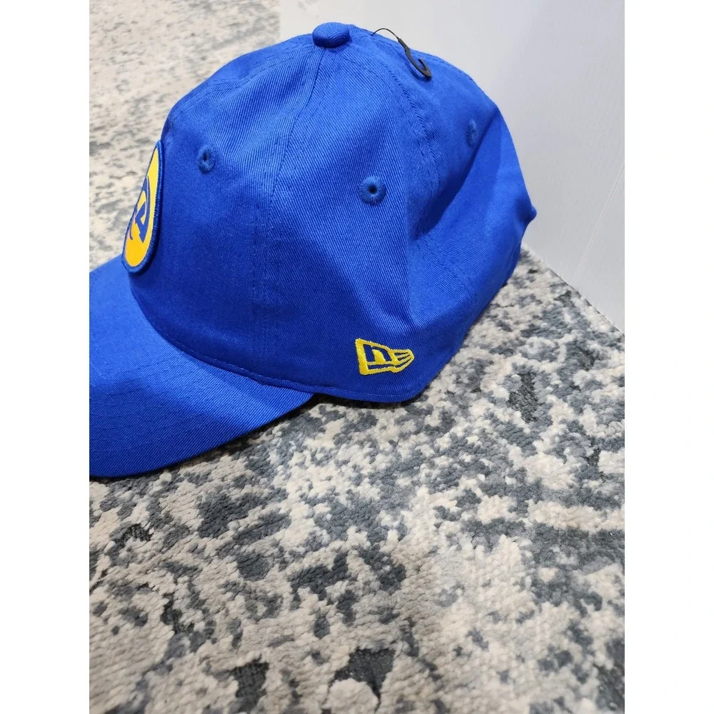 New Era Los Angeles Rams Hat NFL 9TWENTY Adjustable Blue Cap OSFM Mens Womens